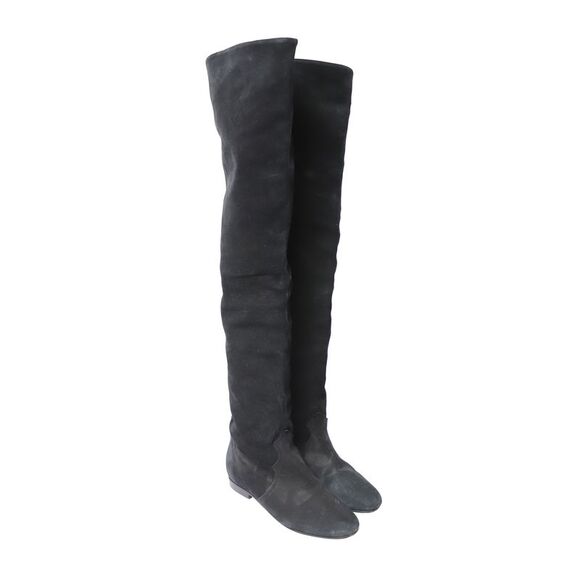 Isabel Marant Thigh High Boots in Black Suede - Picture 3 of 7